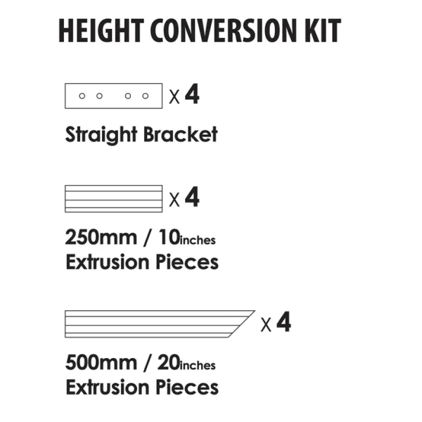 Easiframe® Curved Height Conversion Kit